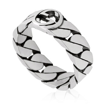Sterling Silver Interlocking G Ring