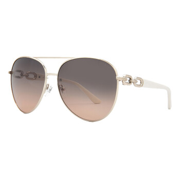 Brown Gradient Pilot Ladies Sunglasses GU00158 32B 61 Brown Gradient Pilot Ladies Sunglasses GU00158 32B 61
