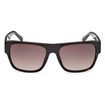 Brown Gradient Square Men's Sunglasses GU00277 52F 58 Brown Gradient Square Men's Sunglasses GU00277 52F 58