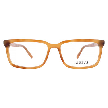 Demo Rectangular Men's Eyeglasses GU50068 053 52 Demo Rectangular Men's Eyeglasses GU50068 053 52