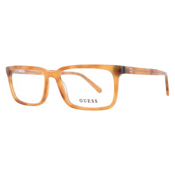 Demo Rectangular Men's Eyeglasses GU50068 053 52 Demo Rectangular Men's Eyeglasses GU50068 053 52
