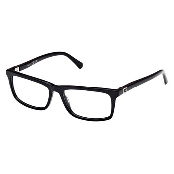Demo Rectangular Men's Eyeglasses GU50190 001 58 Demo Rectangular Men's Eyeglasses GU50190 001 58