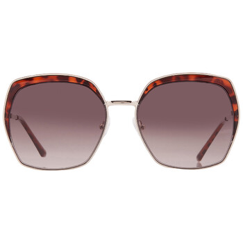 Guess Factory Brown Gradient Butterfly Ladies Sunglasses  display picture 2