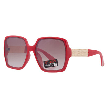 Brown Gradient Square Ladies Sunglasses GO00031 66F 62