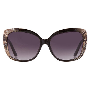 Guess Factory Brown Gradient Butterfly Ladies Sunglasses  display picture 3