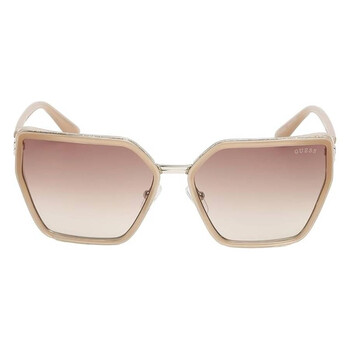 Police Gradient Brown Butterfly Ladies Sunglasses SPLL38  display picture 3