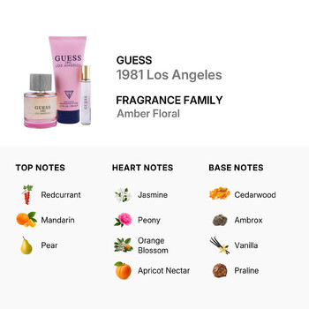 Ladies 1981 Los Angeles 3pcs EDT Gift Set Fragrances 085715330024