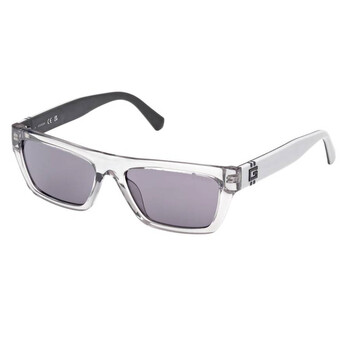 Smoke Rectangular Men's Sunglasses GU00120 20A 55