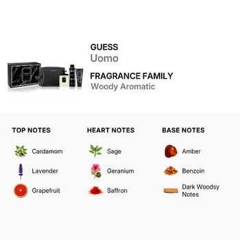 Uomo(M)(H / B)(Li Free)4Pc Set(3.4Oz EDT Sp,6.0Oz Deo Spray,3.4Oz Shower Gel,Pouch)