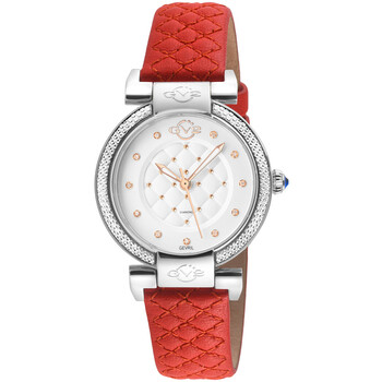 Berletta Quartz Diamond White Dial Ladies Watch 1540