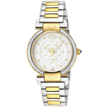 Berletta Quartz Diamond White Dial Ladies Watch 1545B