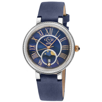 Genoa Mother of Pearl Dial Quartz Moon Phase Diamond Ladies Watch 12549 Genoa Mother of Pearl Dial Quartz Moon Phase Diamond Ladies Watch 12549