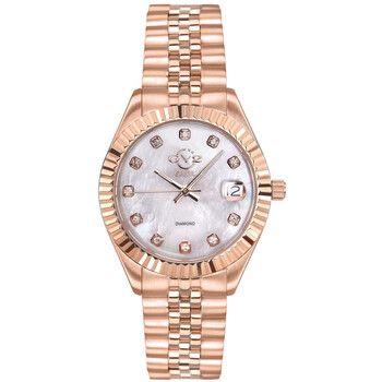 Gv2 By Gevril Naples Quartz White Dial Two-tone Ladies Watch  display picture 2