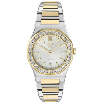 【美品】DIADEM NOVA+ G2 Gv2 By Gevril Palmanova Quartz Diamond White Dial Ladies Watch