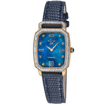 Gv2 By Gevril Pavia Diamond Mother of Pearl Dial Ladies Watch