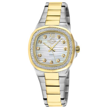 Potente Diamond Mother of Pearl Dial Ladies Watch 18203B