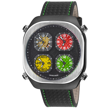 Gv2 By Gevril Quattro Quartz Black Dial Men's Watch 43402