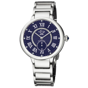 Rome Quartz Diamond Blue Dial Ladies Watch 12205B