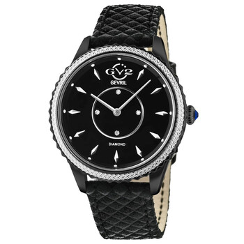 Siena Quartz Diamond Black Dial Ladies Watch 11703-425.E