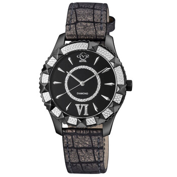 Venice Quartz Black Dial Ladies Watch 11713-425C