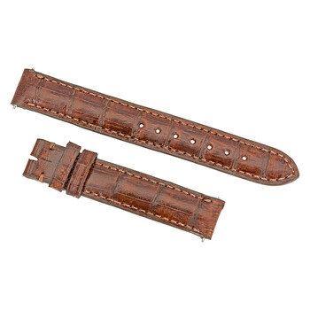 14 MM Matte Brown Crocodile Leather Strap 14BAB02M