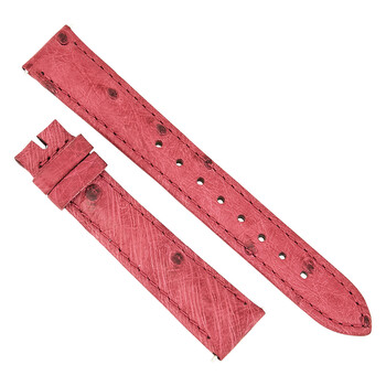16 MM Matte Bougainvillea Ostrich Leather Strap 16OS37M