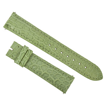 18 MM Matte Lime Green Alligator Leather Strap 18ABR30M 18 MM Matte Lime Green Alligator Leather Strap 18ABR30M