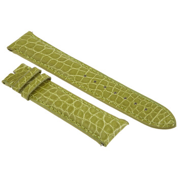 20 MM Lime Green Alligator Leather Strap 20AAR19M 20 MM Lime Green Alligator Leather Strap 20AAR19M