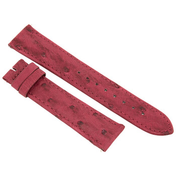 20 MM Matte Bougainvillea Ostrich Leather Strap 20OS37M