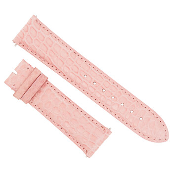 20 MM Matte Pink Alligator Leather Strap 20ABR48M
