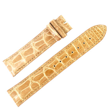 20 MM Shiny Natural Alligator Leather Strap 20AAT08M 20 MM Shiny Natural Alligator Leather Strap 20AAT08M
