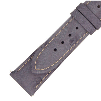 21 MM Matte Agate Ostrich Leather Strap 21OS23C