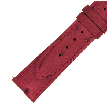 21 MM Matte Bougainvillea Ostrich Leather Strap 21OS37M