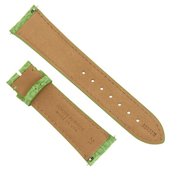 21 MM Matte Lime Green Alligator Leather Strap