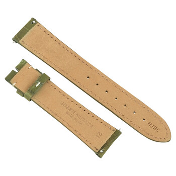 21 MM Matte Olive Alligator Leather Strap