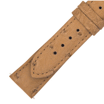 21 MM Matte Oryx Ostrich Leather Strap 21OS08M