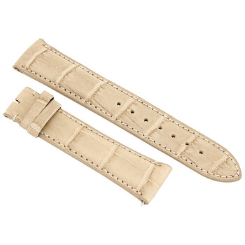 21 MM Matte Tan Alligator Leather Strap