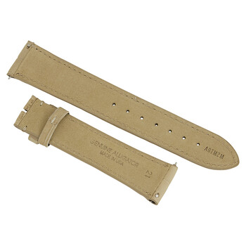 21 MM Matte Tan Alligator Leather Strap