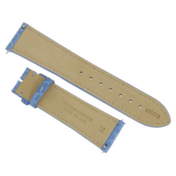 21 MM Sea Blue Alligator Leather Strap