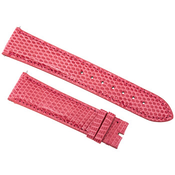 21 MM Shiny Bubble Gum Lizard Leather Strap 21LIZ33M