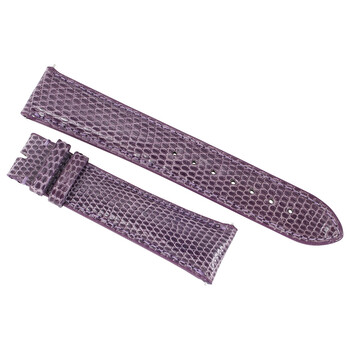 21 MM Shiny Grape Purple Lizard Leather Strap 21LIZ56M
