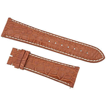 24 MM Matte Tan Alligator Leather Strap 24ABR51C