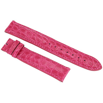 Hot Pink 18 MM Alligator Leather Strap 18AAR33M