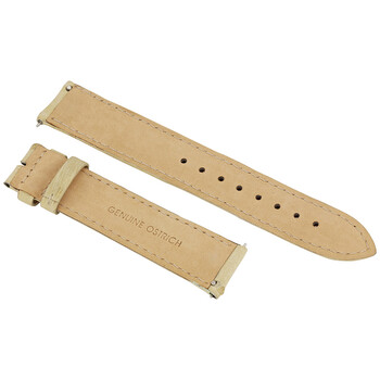 Ivory 19 MM Ostrich Leather Strap