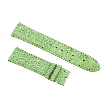 Matte Lime Green Alligator Leather Strap 19ABR30M
