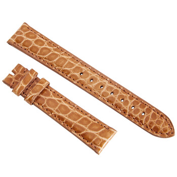 Orange 16 MM Alligator Leather Strap 16AAR27M
