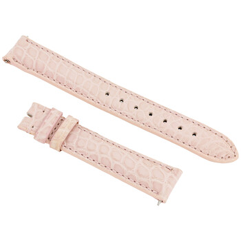Pink 16 MM Alligator Leather Strap 16ABR52M