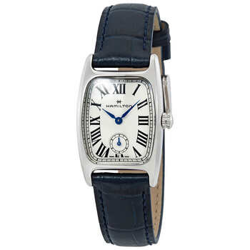 Hamilton Boulton L Silver Dial Blue leather Ladies Watch