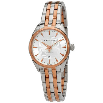 Jazzmaster Automatic Silver Dial Ladies Two Tone Watch H42225151