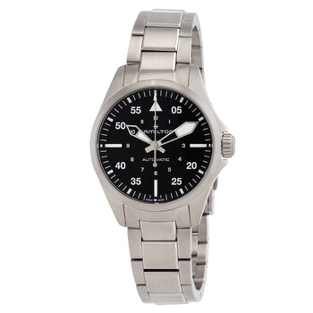 Khaki Aviation Automatic Black Dial Ladies Watch H76215130